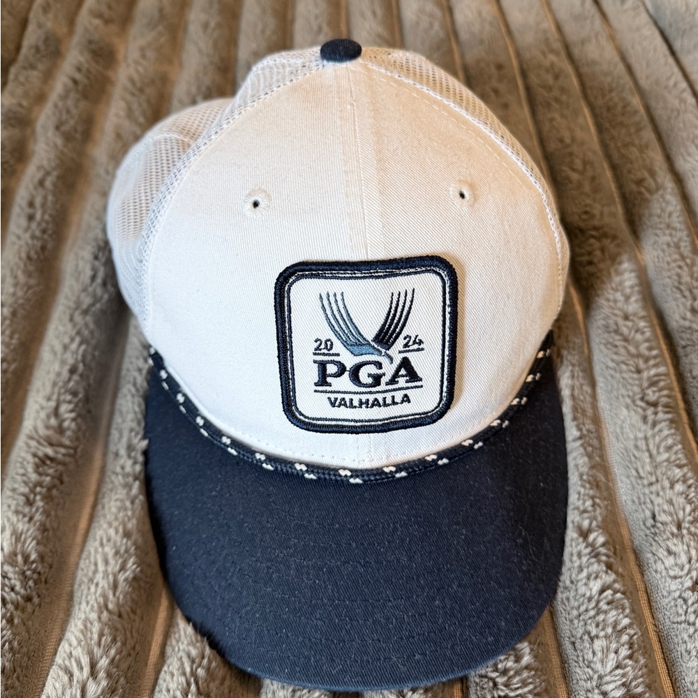 2024 PGA Championship at Valhalla White and Navy Blue Hat - New Era